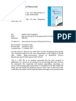 2017 - Numerical Analysis of Die Wear Characteristics in Hot Forging of Titanium Alloy Turbine Blade