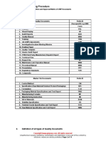 QMS 010 Classification Definition and Approval Matrix of GMP Documents Sample