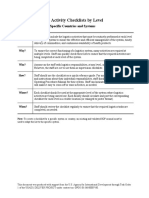 Logistics Routine Activity Checklists