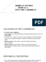 Carib Studies Module 1 Locating The Caribbean