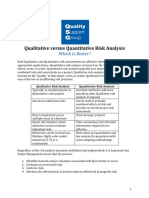 Qualitative Versus Quantitative Risk Analysis - Which Is Better