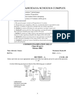 Chennai Sahodaya Science Set 1 QP 2022-23 - FOR PRACTICE ONLY