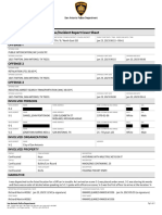 San Antonio Police Department Police Report On The Arrest of Daniel Pentkowski.