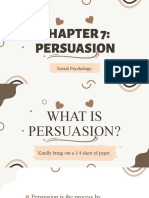 Chapter 7: Persuasion