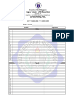 Voters List Template