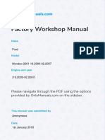 Ford Mondeo 2001 10.2000-02.2007 Workshop Manual ( (10.2000-02.2007) ) PDF