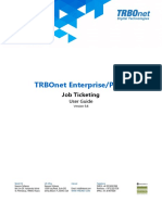 TRBOnet Job Ticketing User Guide v5.6 PDF