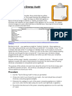 Household Audit Activity2 Student Worksheet