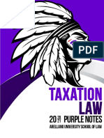 2020 2021 Purples Notes Taxation