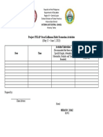 Project SYKAP Oras Kalikasan Habit Formation Activities