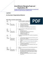 Test Bank For Organizational Behavior Managing People and Organizations 9th Edition Griffin Isbn 10 0547167334 Isbn 13 9780547167336