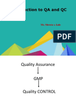 Quality Assurance & GMP