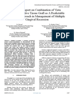 A Case Report On Combination of Vista With Connective Tissue Graft As A Predictable Surgical Approach in Management of Multiple Gingival Recession