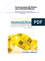 Managerial Accounting 5th Edition Jiambalvo Solutions Manual