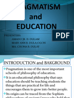 Pragmatism and Education