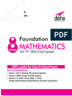 Foundation Mathematics Class 8 For IIT - Disha Experts