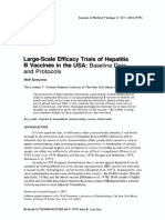 Largescale Efficacy Trials of Hepatitis B Vaccines in The USA - Baseline Data and Protocols Wolf Szmuness