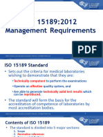 ISO 15189 - 2012 Management Requirements