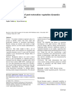 Landscape Metrics of Post-Restoration Vegetation Dynamics