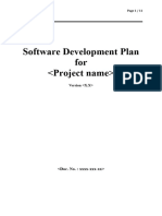 IEC62304 Template Software Development Plan V1 0