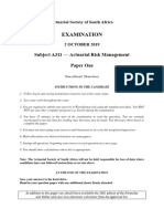 A311-1 October 2019 Exam