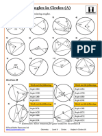 Geometry. Level 8. Circles. Angles in Circles (A)