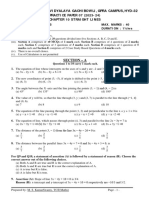 Maths Class Xi Chapter 10 Straight Lines Practice Paper 07