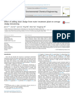 Effect of Adding Alum Sludge From Water Treatment Plant On Sewage