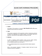 Chemical Handling Sop