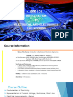 EEE 101 To Electrical and Electronics Engineering