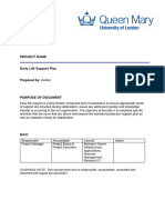 Early Life Support Plan Template v1.0