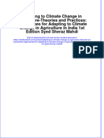 Full Chapter Adapting To Climate Change in Agriculture Theories and Practices Approaches For Adapting To Climate Change in Agriculture in India 1St Edition Syed Sheraz Mahdi PDF