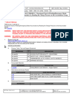 32-44-11-200-001-A - Functional Check of Parking/Emergency Brake Accumulator by Reading The Charge Pressure On The Accumulator Gauge