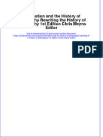 Full Chapter Information and The History of Philosophy Rewriting The History of Philosophy 1St Edition Chris Meyns Editor PDF