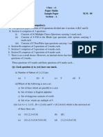 11 Maths Sample Paper 1
