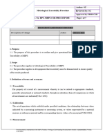 Procedure For Metrological Traceability