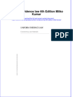 Ebook Uniform Evidence Law 6Th Edition Miiko Kumar Online PDF All Chapter