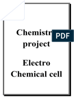 Anish Chemistry Project On Electrochemical Cell