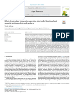 Effect of Microalgal Biomass Incorporation Into Foods - Nutritional and Sensorial Attributes of The End Products