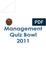 Management Quiz Bowl