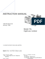 Instruction Manual: Model 7SL High/Low Limitrol