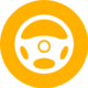 Steering wheel icon