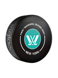 PWHL New York 2024 Inaugural Season Official Game Hockey Puck In Cube