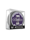 PWHL 2024 Walter Cup Champions Minnesota Official Hockey Puck Drink Coasters (4-pack) In Cube