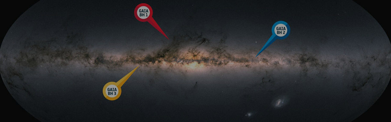 Le satellite Gaia repère un trou noir dormant très massif dans notre Galaxie