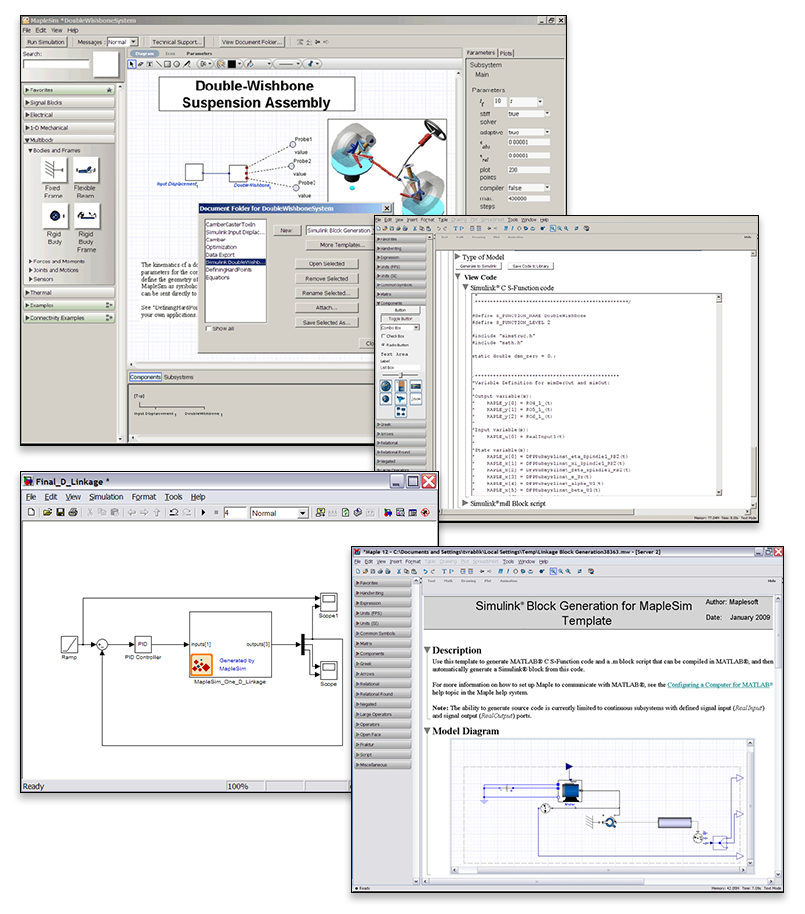 MapleSim Connectivity