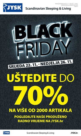 JYSK katalog Black Friday 