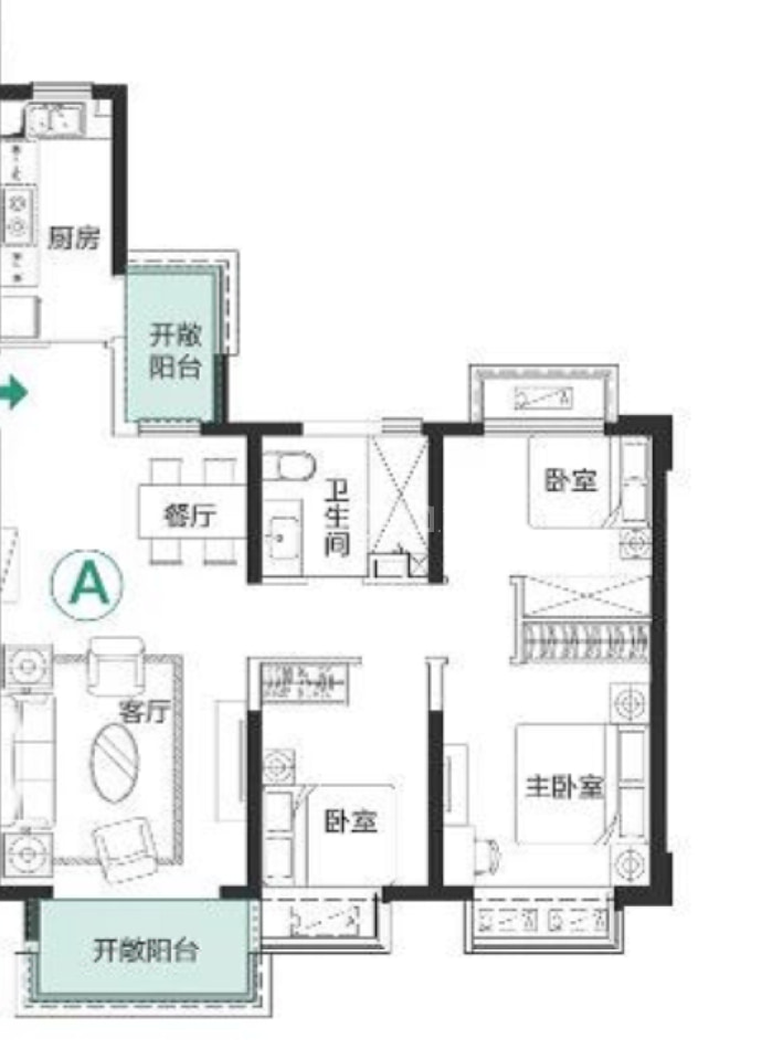 恒大桃源天境--建面 113m²