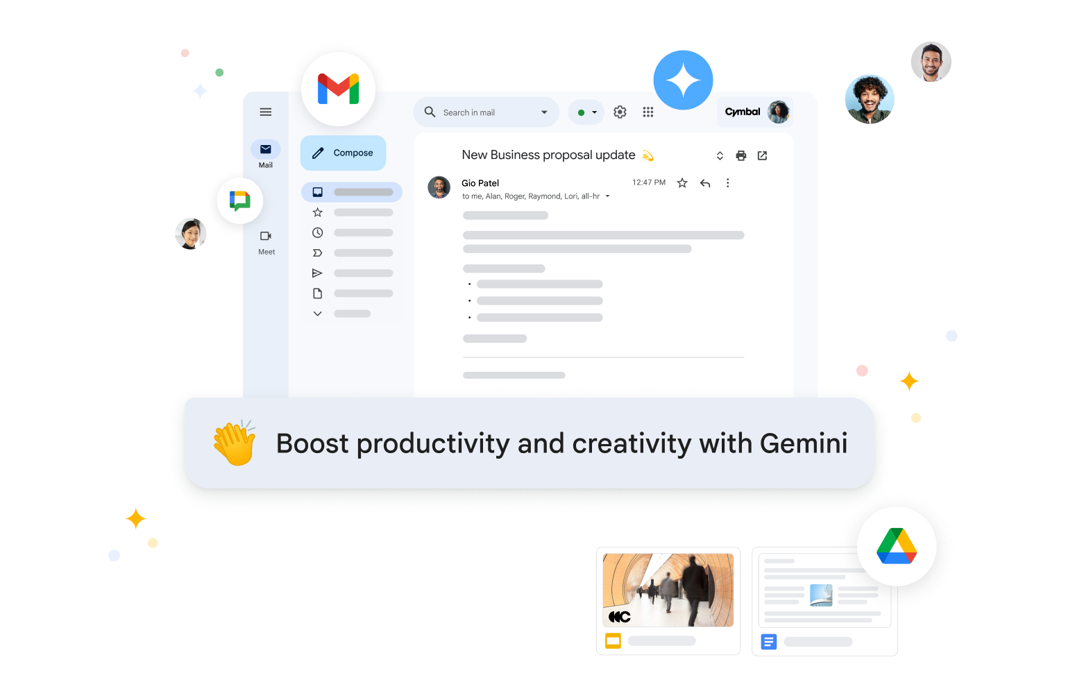 Workspace 版 Gemini 可在 Gmail 撮要電郵並建議回覆，大幅提升生產力。