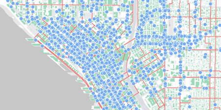 Custom map of Manhattan with a variety of locations